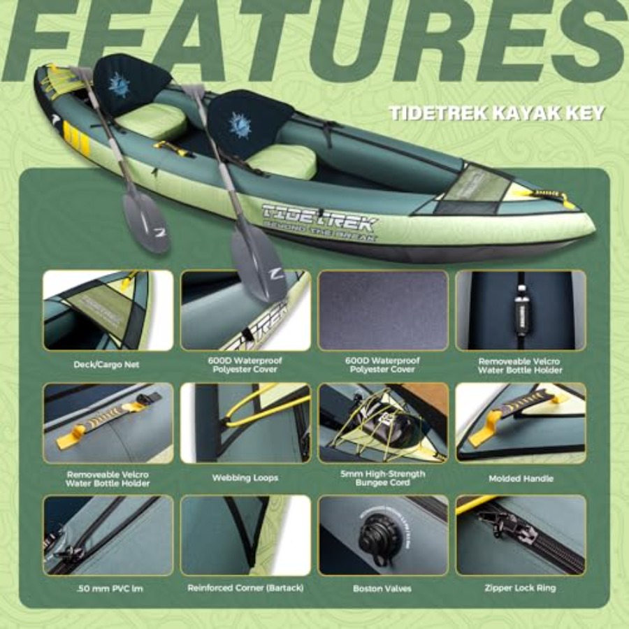 Kayak gonflable de randonnée p - Fishing Kayak Seat avis et prix