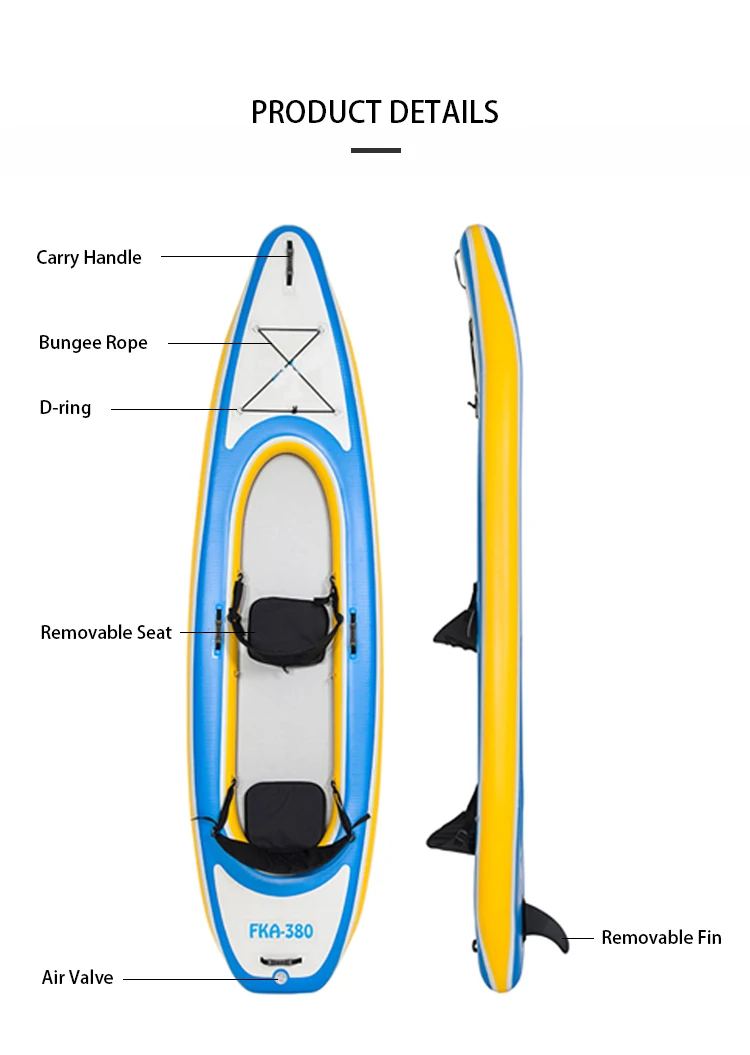 Kayak gonflable de mer Double  - Fishing Kayak Paddle avis et prix
