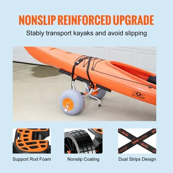 Chariot de kayak robuste, char - Fishing Kayak Cart avis et prix